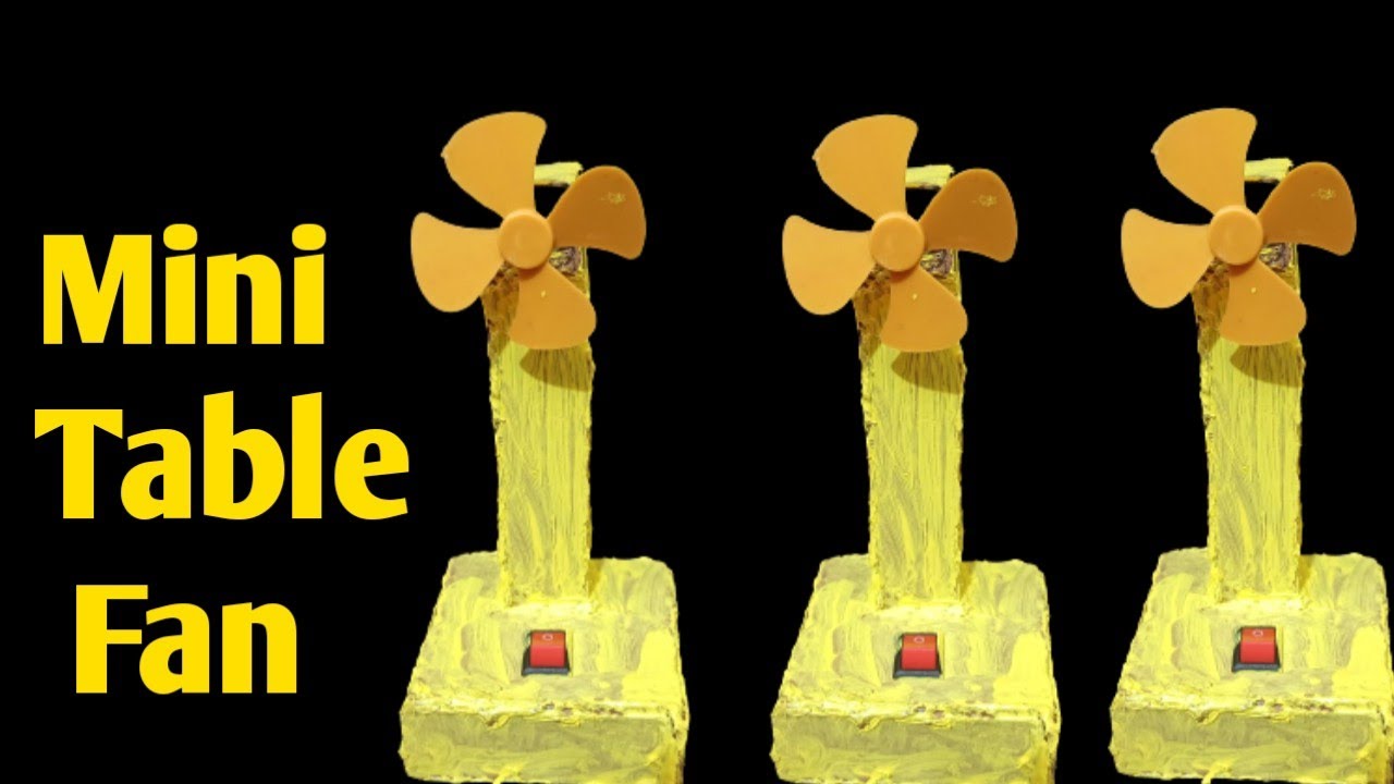 D C Motor Fan Project How To Make Card Board DC Moter Mini Fan DCMotor YouTube