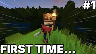 Trying out the Minecraft Killer! (Hytale)