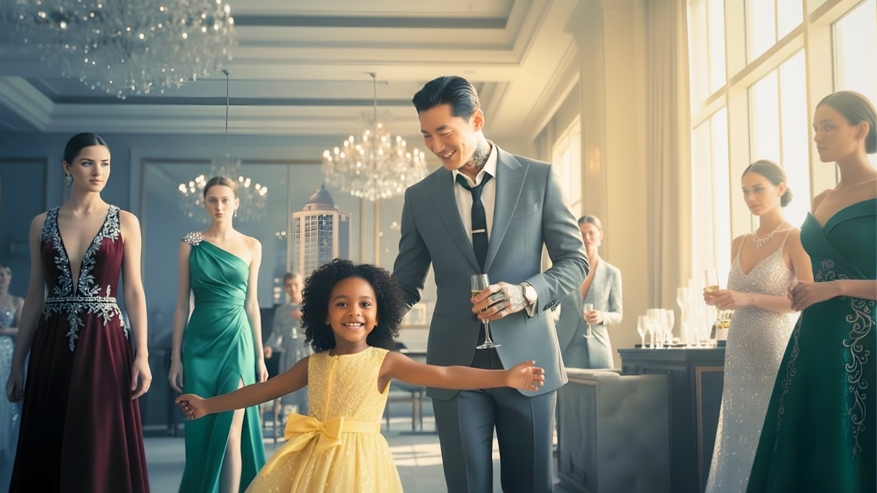 Most Feared Korean Mafia Boss Ignored 100 Models… Then Froze When a 5 Year Old Called Him “Daddy”