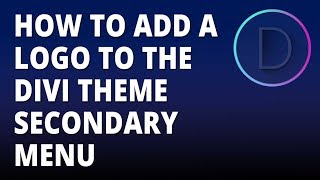 Divi  Add a logo to the Divi theme secondary menu