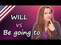 Will vs Be going to, English grammar