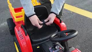 Kids 12v Ride On Farm Tractor