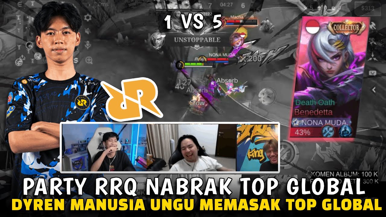 DYRENN SI MANUSIA UNGU‼️PARTY RRQ NABRAK NONA MUDA