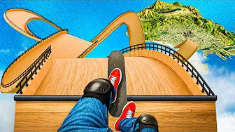 Skating down the biggest ramp in GTA 5
