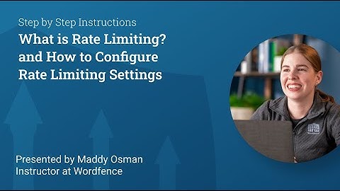 How to Configure Rate Limiting on Your Site with Wordfence