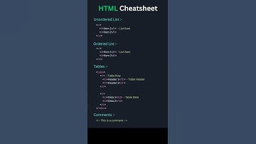 HTML CHEATSHEET...#coding #webdevelopment #coder #html #java