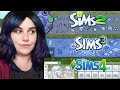 Sims 2 vs. Sims 3 vs. Sims 4 ~ Build & Buy Modes Comparison (Basegame)