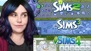 Sims 2 vs. Sims 3 vs. Sims 4 ~ Build & Buy Modes Comparison (Basegame)
