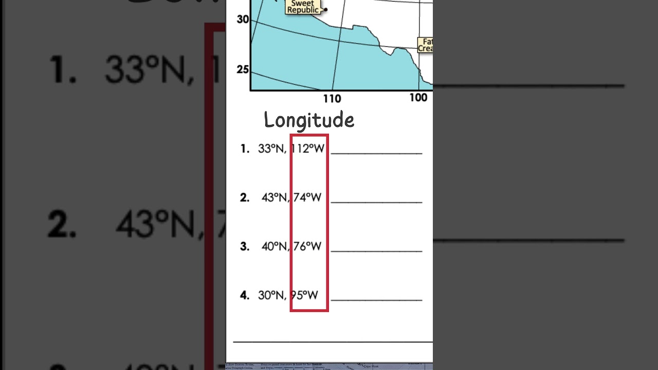 📍Latitude and Longitude within USA