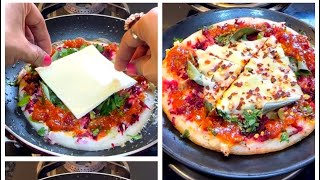 शाम के नाश्ते में बच्चों का मनपसंद चीज़ पिज़्ज़ा बनाया 😀कुछ हटकर | HEALTHY CHEESE PIZZA 🍕