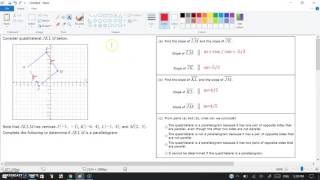 6-3 Parallelogram on coordinate plane