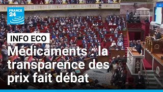 Médicaments : la transparence des prix fait débat à l’Assemblée • FRANCE 24