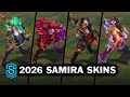 All Samira Skins 2026 