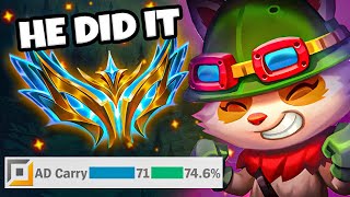 MANCO FINALLY DID IT.  THE FIRST EVER CHALLENGER TEEMO ADC