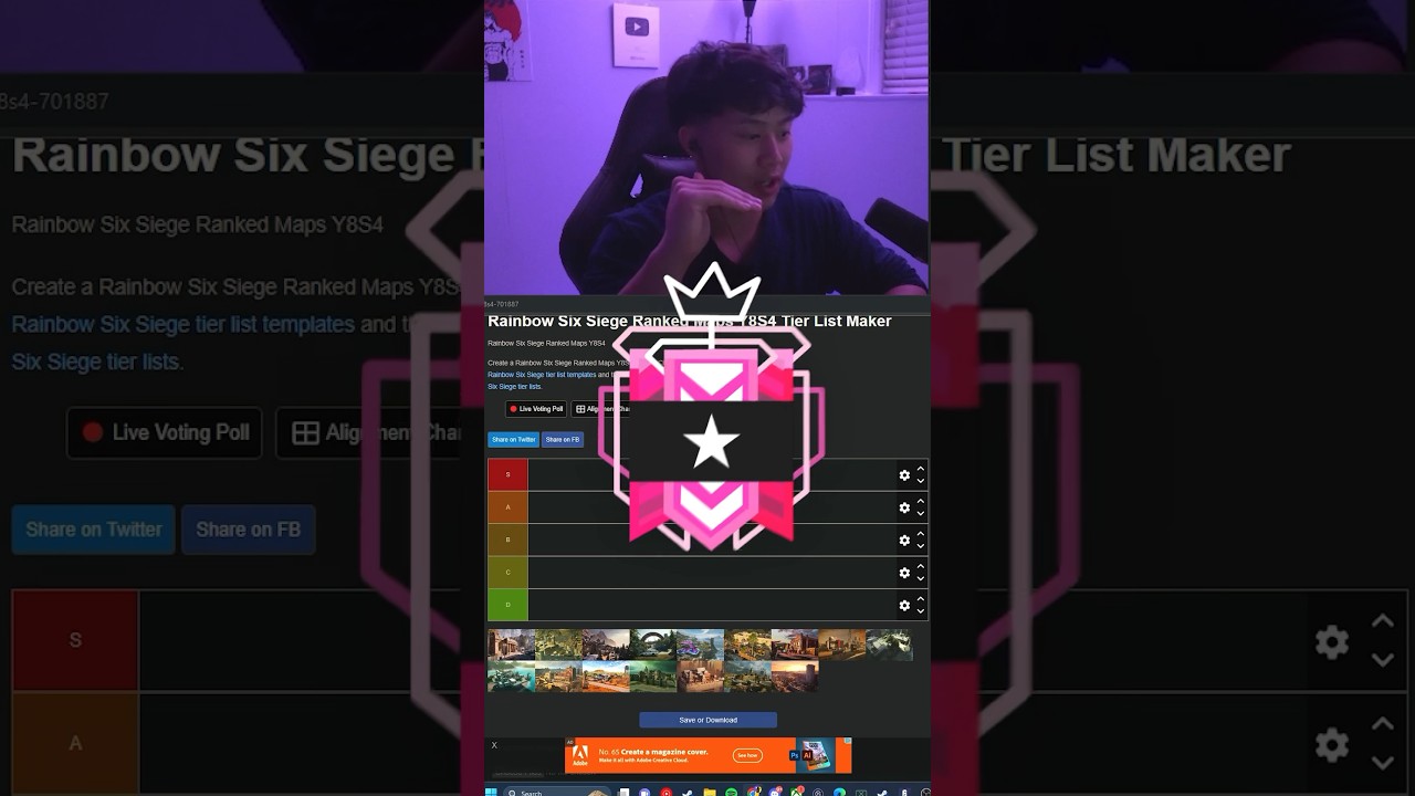 PRO Map Tier List in R6 Y8S4