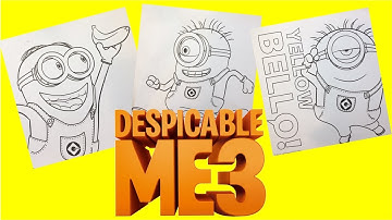 Minion Despicable Me 3 Colouring Pages