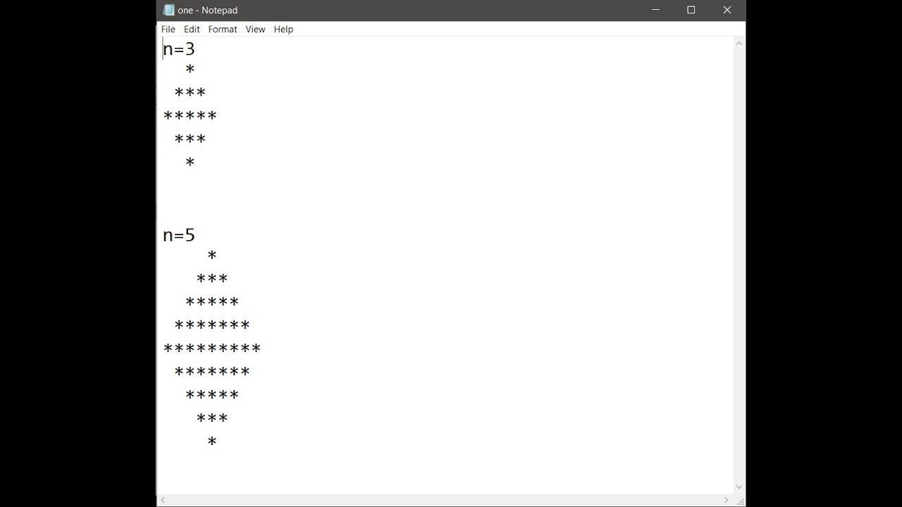 Diamond Pattern part 1 - Programming - How to make patterns part - 3.1 ...