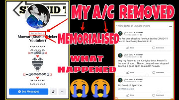 My Facebook Account Has Been Memorialised | How To Open Memorialised Fb id 2020 | By shahid tricker