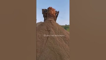 The trommel screen machine in sand making line working site #trommel #screen #stone #sand #jycrusher