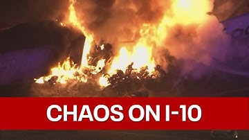 Series of crashes shut down I-10 in Chandler area