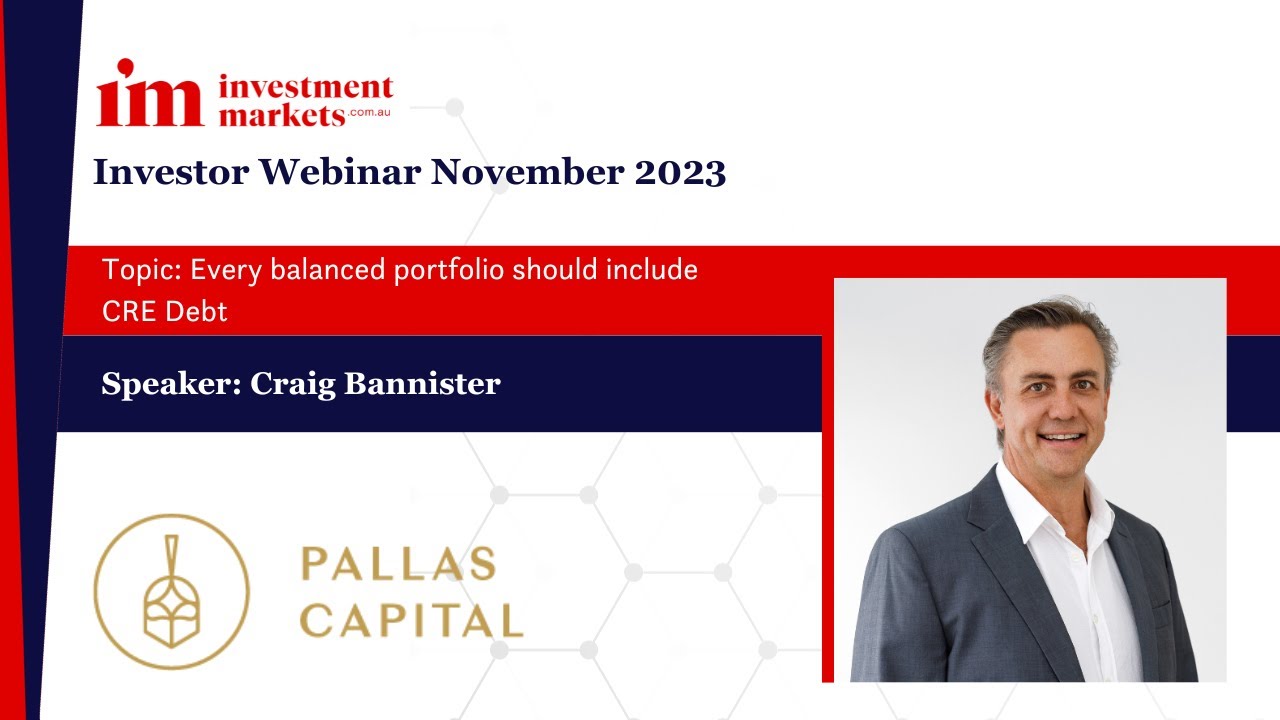 Every balanced portfolio should include CRE Debt’ - Craig Bannister