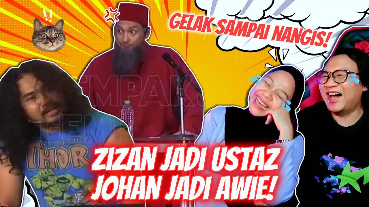 GELAK SAMPAI MENANGIS😭 Betul Betul USTAZ LAWAK‼️ JOZAN - Maharaja Lawak Mega Reaction - INDOREACTTV