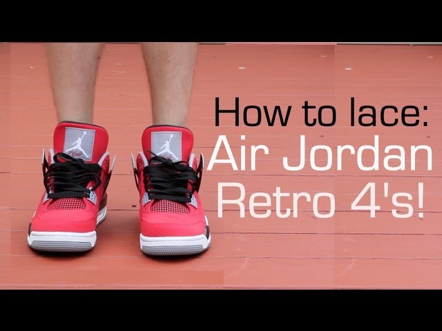 how to tie jordan 4 retro