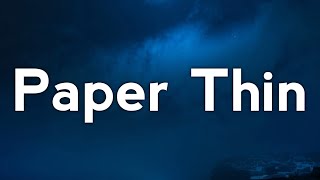 ILLENIUM & Tom DeLonge - Paper Thin (Lyrics)