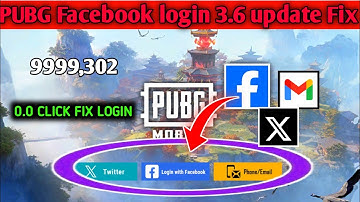 Pubg mobile Facebook login problem after 3.7 update ll Pubg login problem fix ll Pubg Facebook login