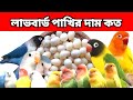 লাভ বার্ড পাখির দাম কত ২০২৫ Lovebird Price in Bangladesh 2025 #mirpur_1_birds_market #lovebirds