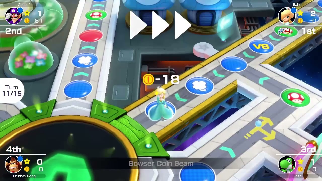 ME & MY FRIEND GET HIT BY THE BOWSER COIN BEAM! (DK LOSES ALL 213 COINS!) [MARIO PARTY SUPERSTARS]