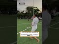 Viral mom NAILS the crossbar challenge while holding her baby 🎯 #crossbarchallenge