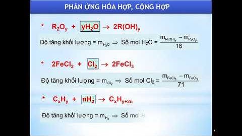 Giải hóa theo phương pháp tăng giảm khối lượng năm 2024