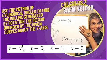 6.3.4Use the method of cylindrical shells to find the volume. y=x^(3), y=0, x=1 x=2 about the y-axis