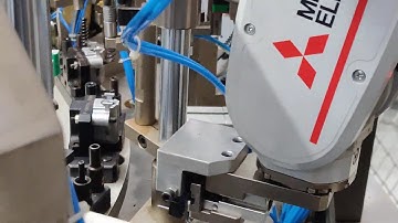 Mitsubishi MELFA ROBOT - Pin Insert Application - By Cubix Automation Pvt Ltd.