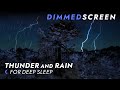 Lay Down to Heavy Thunder and Rain Sounds for Sleeping | Heavy Rainforest Thunderstorm Sleep Sounds