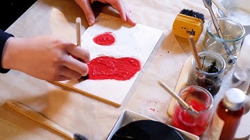 In Tranh Khắc Gỗ Đầu Tiên - My very first woodblock print ENG subtitle