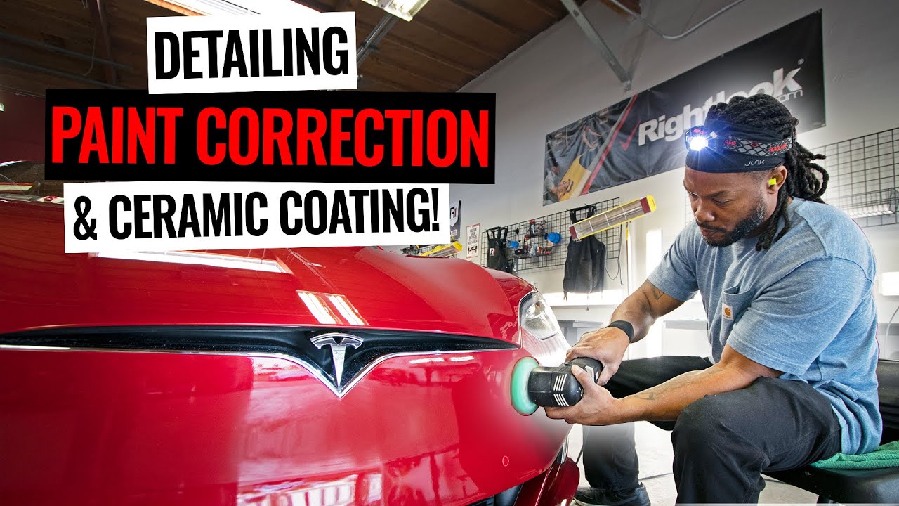 Tesla Model S Detailing & Paint Correction By Students!