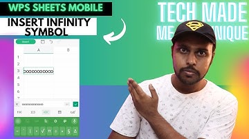 How to insert infinity symbol in wps spreadsheet mobile | wps spreadsheet mobile