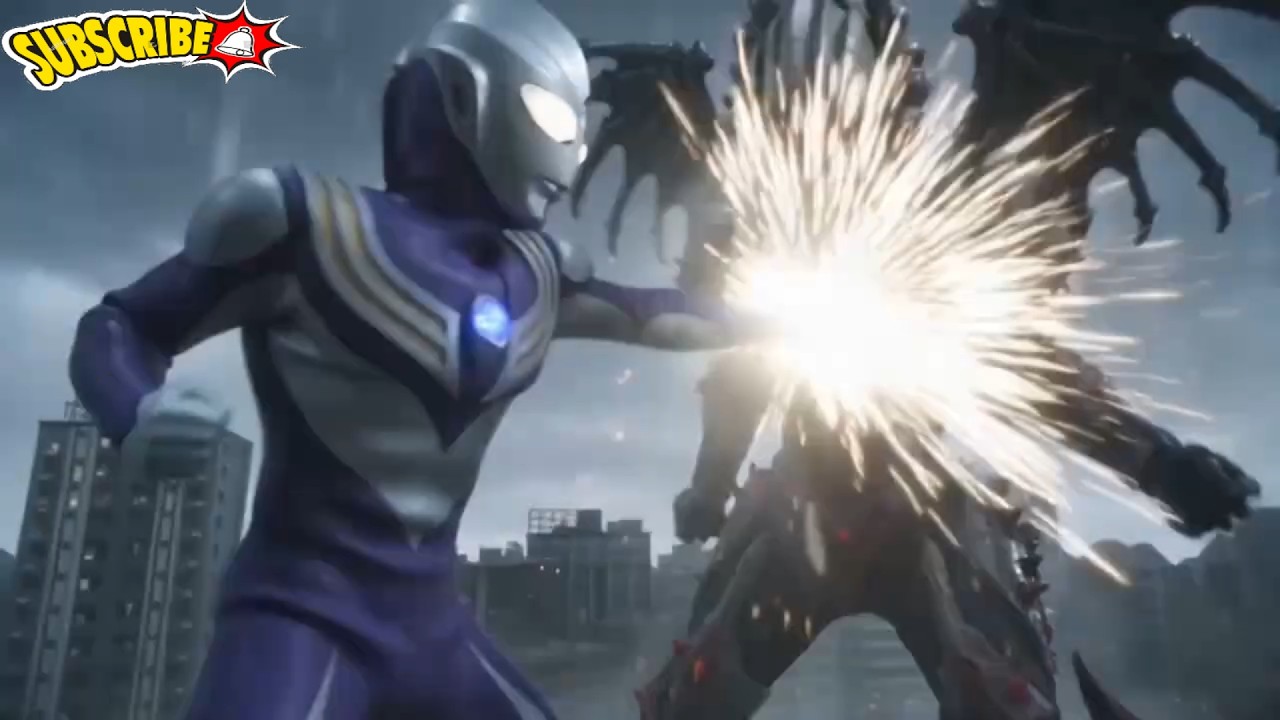 Ultraman Tiga vs Devil Kyrieloid (versi AI)