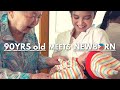 Filipino-Korean Mixed Newborn Baby meets her Great-Grandmother!