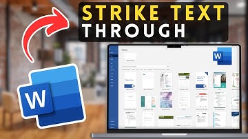 How to Strikethrough Text in Microsoft Word | MS Word Tutorial (2025)