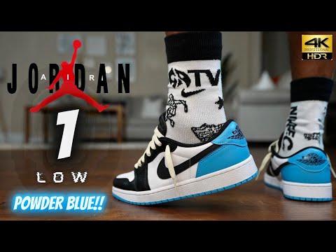 JORDAN 1 LOW OG POWDER BLUE // UNC DETAILED REVIEW & ON FEET