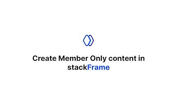 Create Member Only Content in your Framer website with stackFrame
