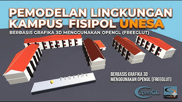 Pemodelan Lingkungan Kampus FISIPOL UNESA Berbasis Grafika 3D Menggunakan OpenGL (FreeGLUT)