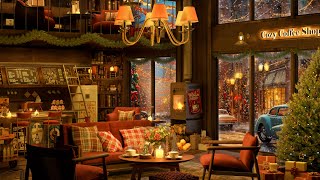 Cozy Coffee Shop Ambience with Relaxing Jazz Music for Sleep, Focus ❄ Smooth Piano Jazz Instrumental