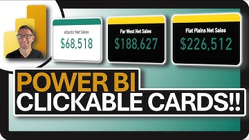 CLICKABLE CARDS!  Unveiling the Power BI Card Visual Secret!
