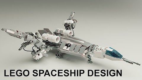 LEGO Spaceship design using Mecabricks and Blender