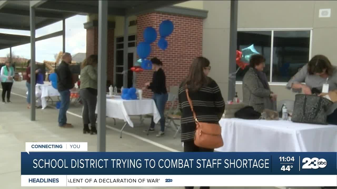 School district trying to combat staffing shortages through a ...