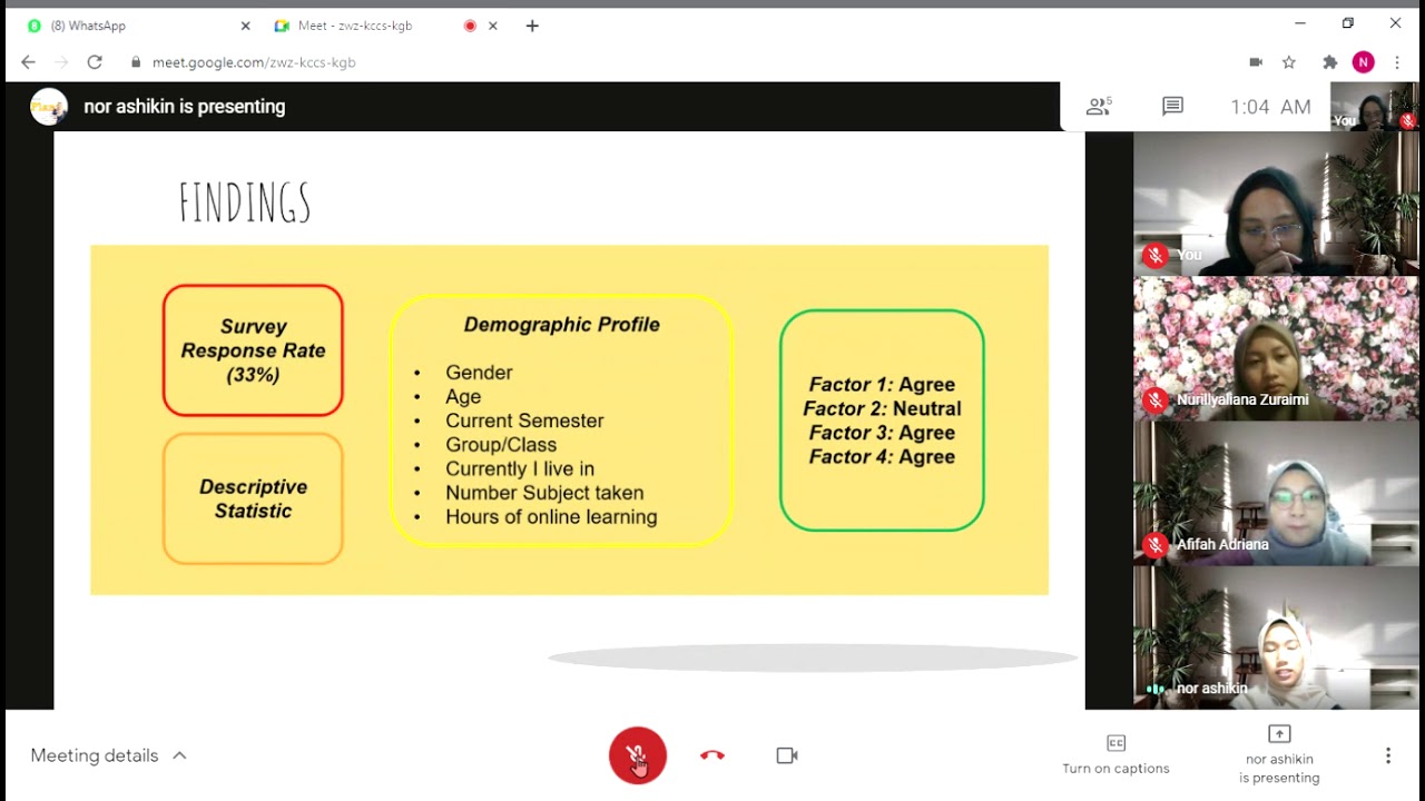 MGT648 RESEARCH PROJECT PRESENTATION VIDEO: ONLINE LEARNING AND STUDENT PERFORMANCE